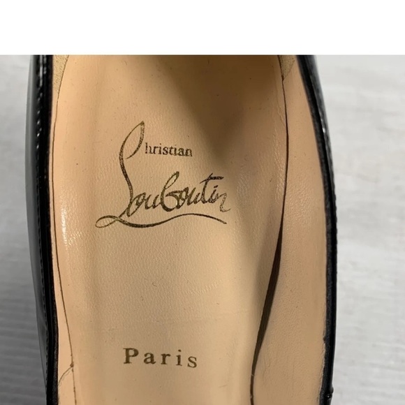 CHRISTIAN LOUBOUTIN  Black Patent Leather Decollete 868 100 size 38 - Picture 6 of 11